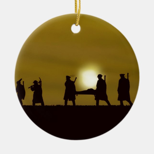 WW1 British Heroes Ceramic Ornament (Front)