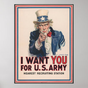 ww1 call to US army recruitment poster