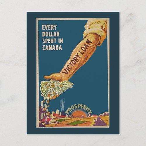 WW1 Canadian Prosperity Arm Postcard