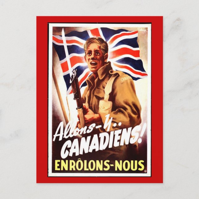 WW1 Collectors Card 1914 CANADA PROPAGANDA (Front)