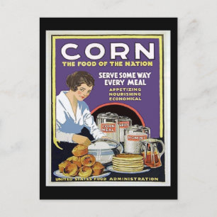 WW1 Food Administration Poster Postcard