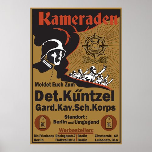 WW1 German Poster recreation Kameraden