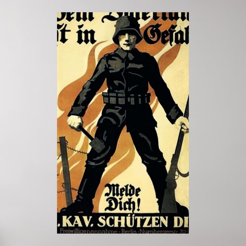 WW1 German propaganda Poster
