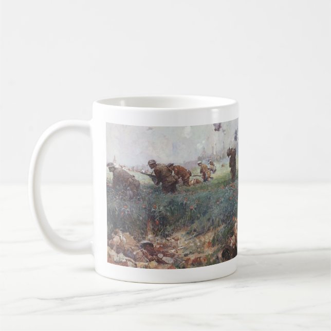 WW1 Infantry bayonet charge Coffee Mug (Left)