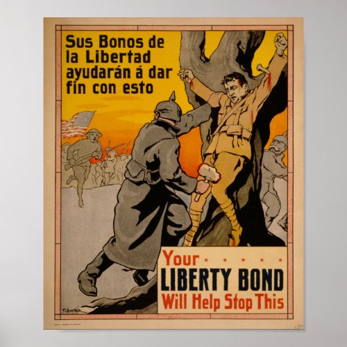 WW1 Propaganda Liberty Bonds Poster