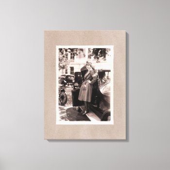 Ww1 Red Cross Nurse With Vintage Car Canvas Print by Medical_Art at Zazzle