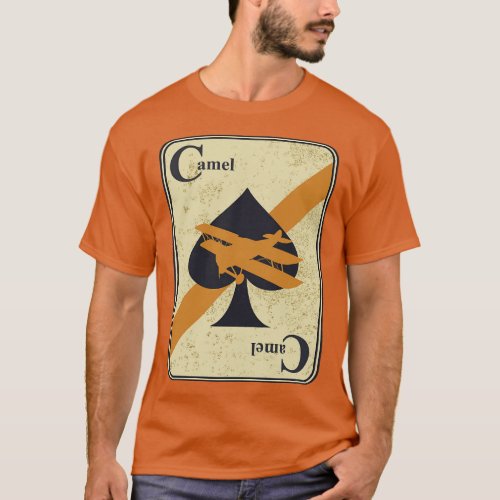 WW1 Sopwith Camel distressed T_Shirt