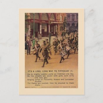Ww1 Tipperary Postcard by Vintagearian at Zazzle