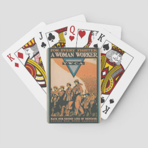 WW1 vintage poster Poker Cards