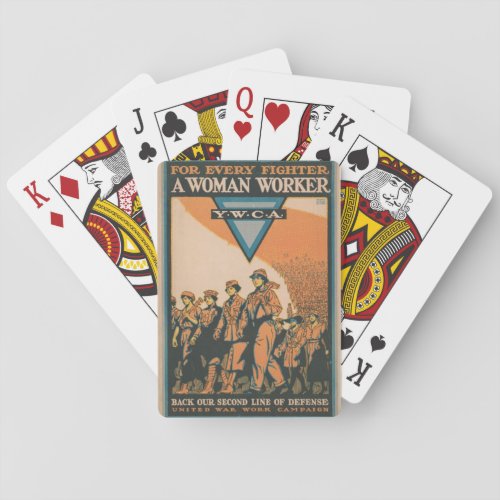 WW1 vintage poster Poker Cards