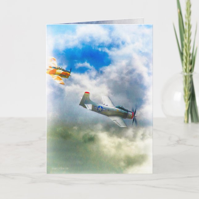 WW2 Aircraft AIR FORCE RAIDERS Card (Front)