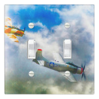 WW2 Aircraft AIR FORCE RAIDERS Light Switch Cover