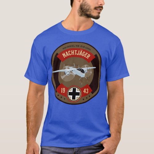 WW2 Airplane HE219 WorldTwo Night Fighter Pilot 1 T_Shirt