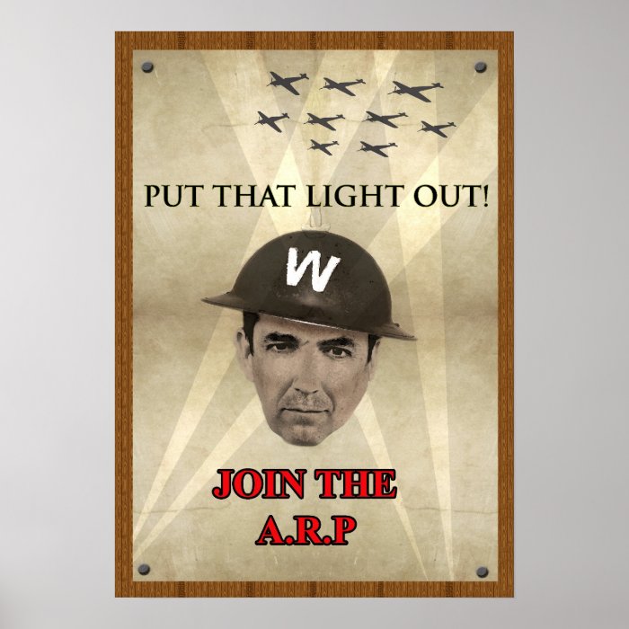 WW2 ARP Recruiting Poster Print