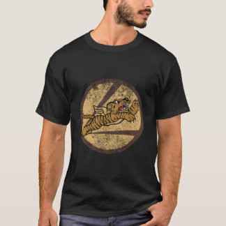 Ww2 Avg Tigers Squadron Pilot Flying Patch T-Shirt