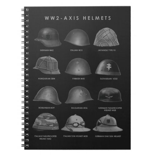 WW2 _ Axis Helmets  Notebook