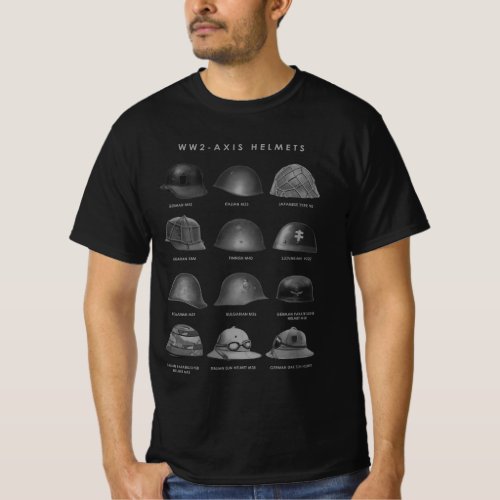 WW2 _ Axis Helmets  T_Shirt