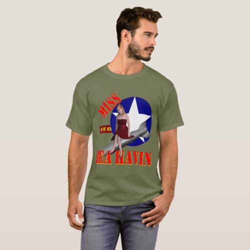 WW2 Bomber Miss Behavin 1944 T_Shirt