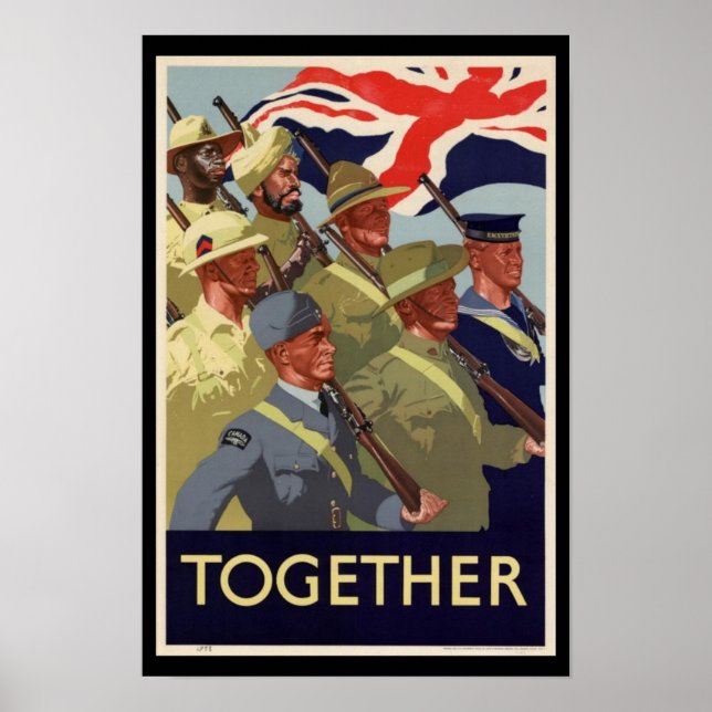 WW2 Commonwealth Together Poster (Front)