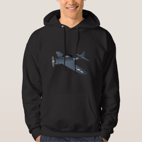 WW2 Douglas SBD_6 Dauntless Airplane Hoodie