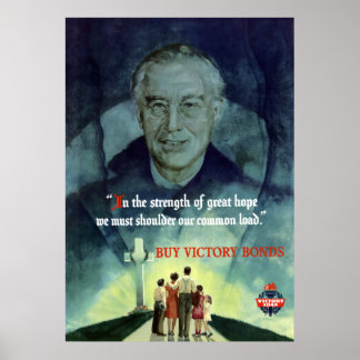 WW2 FDR Quote Poster