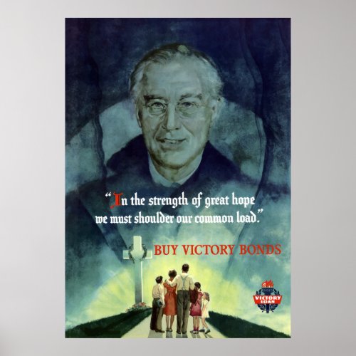 WW2 FDR Quote Poster