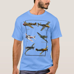 WW2 Fighter Aircraft Warbirds T-Shirt