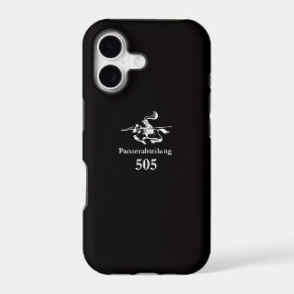 WW2 German 505th Heavy Tank Battalion (Black) iPhone 17 Case