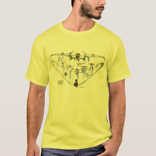 WW2 German Flying Wing Fighter Plane T-Shirt