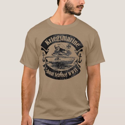 WW2 German Submarine   Kriegsmarine UBoat T_Shirt