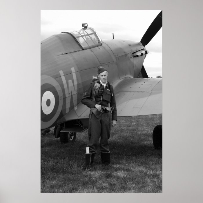 WW2 Hawker Hurricane Plane Poster Print