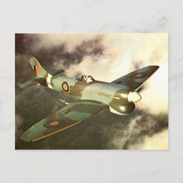 WW2 Historic Wartime Aircraft in Flight Postcard (Front)