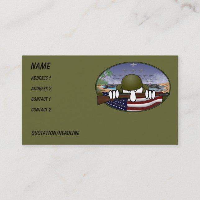 WW2 Kilroy Business Card (Front)