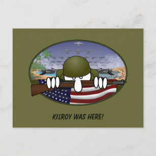 WW2 Kilroy Postcard