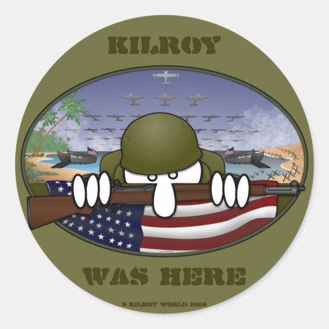 WW2 Kilroy Sticker (Front)