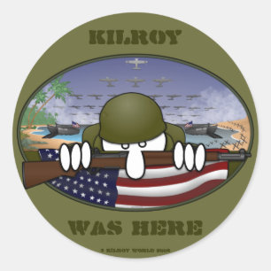 WW2 Kilroy Sticker