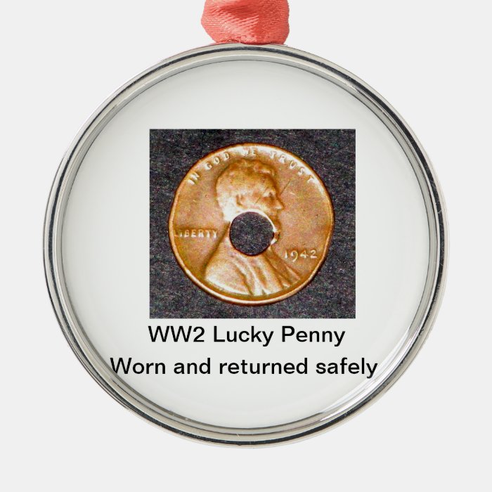 WW2 Lucky Penny Ornament CIRCLE & SQUARE ONLY