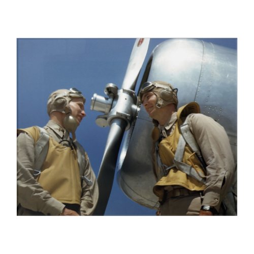 WW2 Marine Corps Aviators Acrylic Print