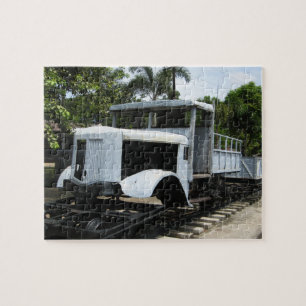 WW2 Military Train at the River Kwai Bridge Jigsaw Puzzle