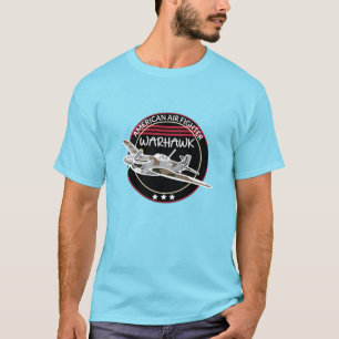 WW2 P-40 Warhawk Airplane T-Shirt