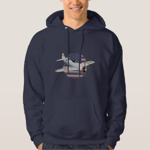 WW2 P-47 Thunderbolt Airplane Hoodie