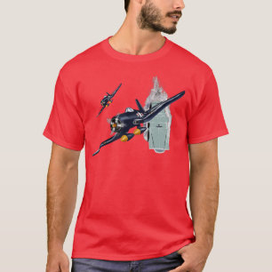WW2 Planes Warplanes Warbirds F4U Corsair Aircraft T-Shirt
