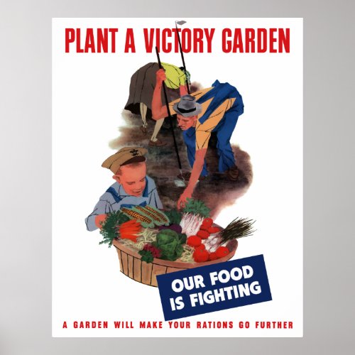 WW2 __ Plant A Victory Garden Poster