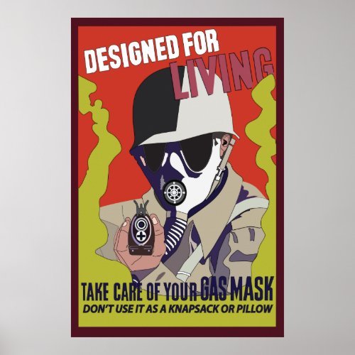 ww2 poster Take Care of your Gas Mask