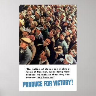 WW2 -- Produce For Victory! Poster