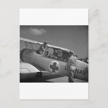 Ww2 Red Cross Airplane Postcard by Photoblog at Zazzle