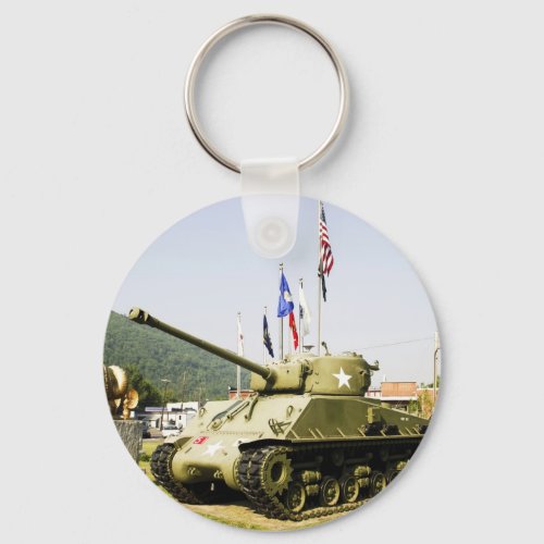 WW2 Sherman Tank Keychain