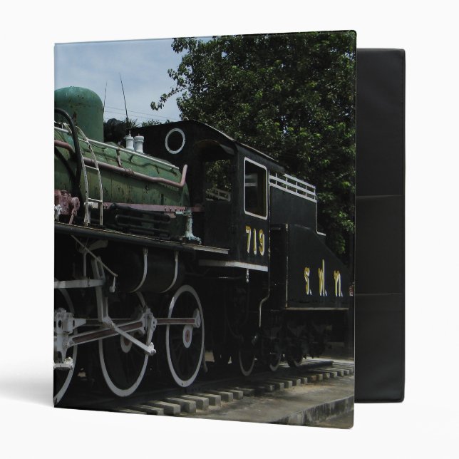 WW2 Steam Train at the River Kwai Bridge Binder (Front/Inside)