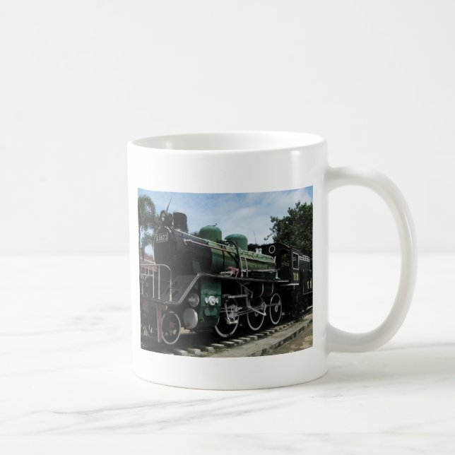 WW2 Steam Train at the River Kwai Bridge Coffee Mug (Right)