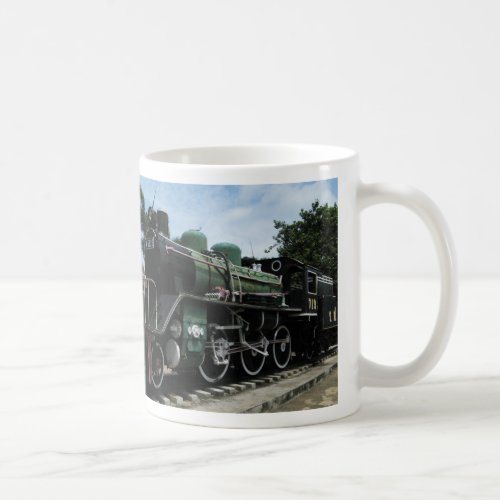 WW2 Steam Train at the River Kwai Bridge Coffee Mug